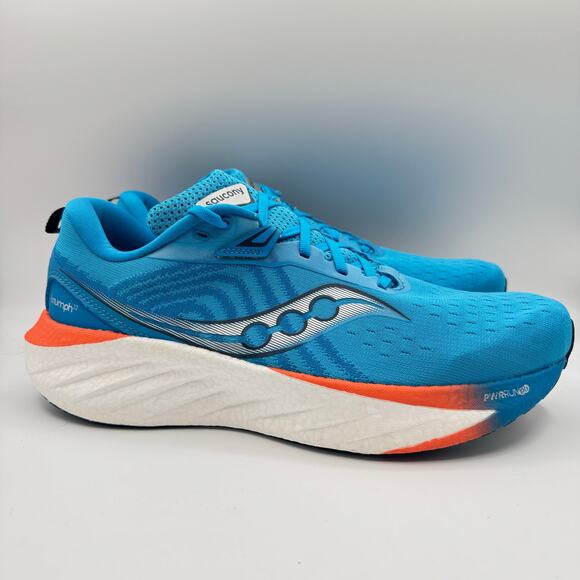 Saucony Triumph 22 Vizi Blue Pepper Road Running Walking Sneakers Men’s 11.5 - Picture 2 of 8